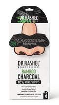 DR. RASHEL Beauty Elixirs Bamboo Charcoal Nose Pore Strips - 10 N | Blackhead & Whitehead Remover