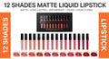 Touch me liquid matte lipstick set of 12 long lasting and waterproof