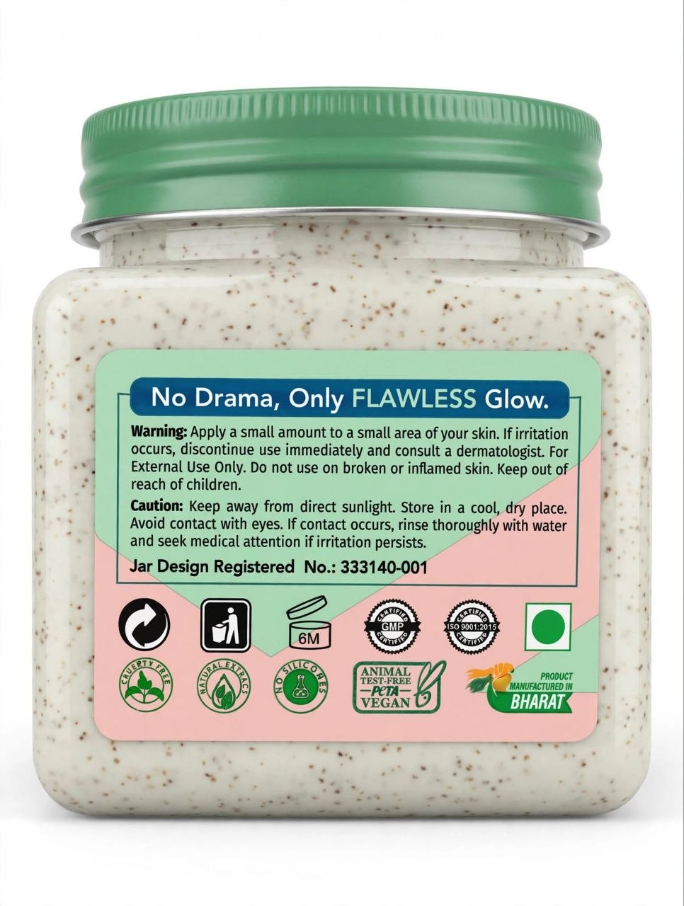 K Derma Korean Glass Skin Essence - Ceramide Complex Face & Body Scrub